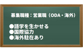 開発コンサルティング企業<br>営業職（ODA・海外）
