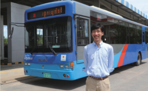 カンボジアの公共交通改善プロジェクト